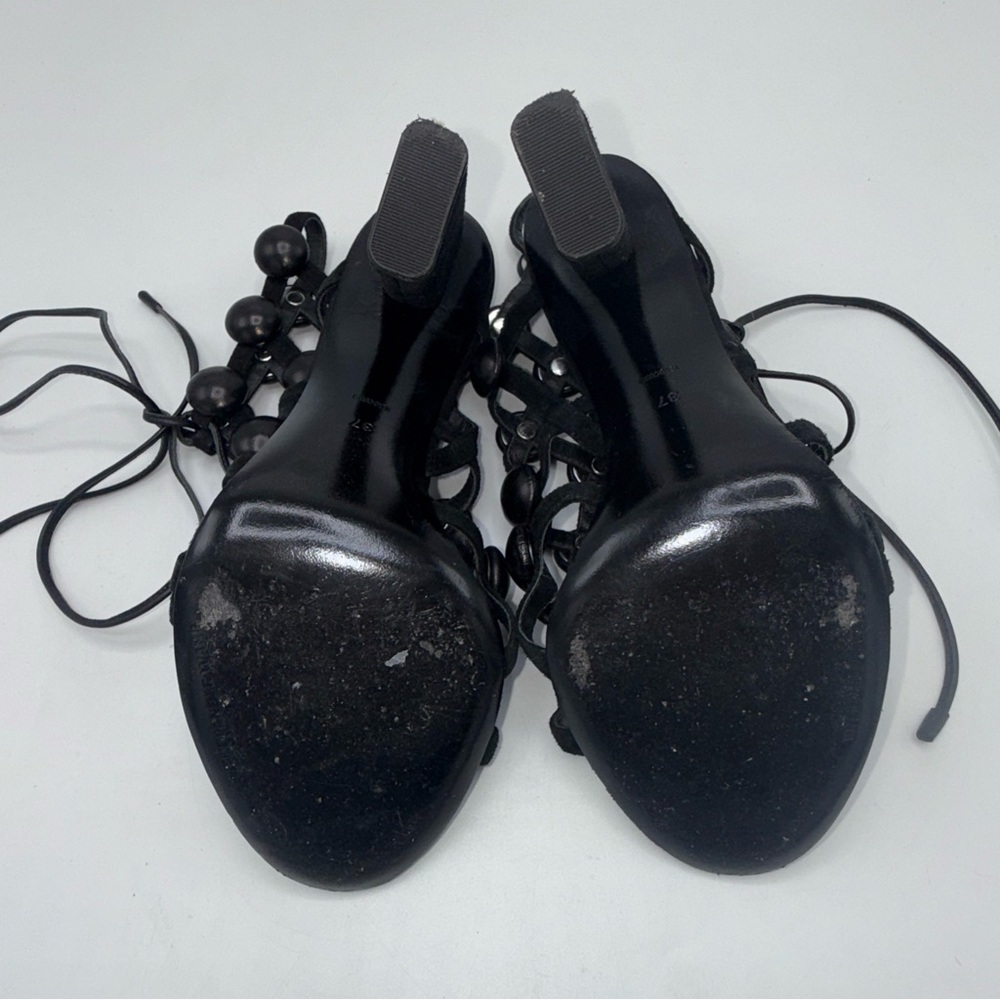 ALEXANDER WANG Rubie Suede Gladiator Sandals, US Size 37 - Picture 9 of 14